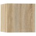 Set de muebles para TV 5 pzas madera contrachapada roble