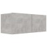 Set de muebles de TV 8 pzas madera contrachapada gris