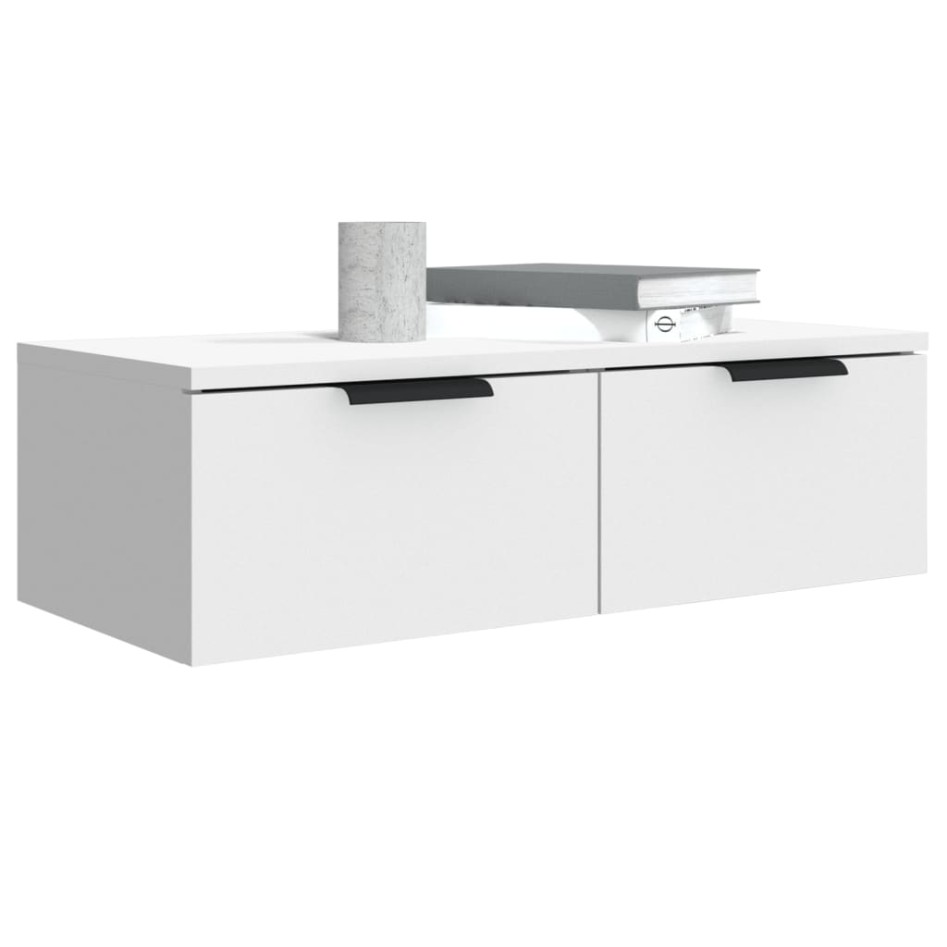 Armarios de pared 2 unidades contrachapada blanco 68x30x20