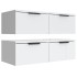 Armarios de pared 2 unidades contrachapada blanco 68x30x20