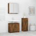 Set de muebles baño 3 pzas madera contrachapada roble
