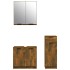 Set de muebles baño 3 pzas madera contrachapada roble
