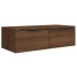 Armarios de pared 2 uds contrachapada marrón roble 68x30x20