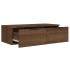 Armarios de pared 2 uds contrachapada marrón roble 68x30x20