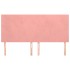 Cabeceros 4 unidades de terciopelo rosa 100x5x78/88