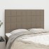 Cabeceros 4 unidades tela gris taupe 72x5x78/88