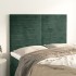 Cabeceros 4 unidades terciopelo verde oscuro 72x5x78/88