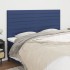 Cabeceros 4 unidades de tela azul 100x5x78/88