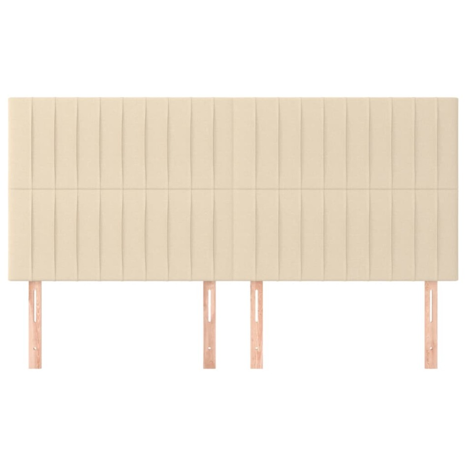 Cabeceros 4 unidades de tela color crema 90x5x78/88