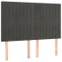 Cabeceros 4 unidades terciopelo gris oscuro 72x5x78/88