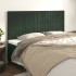 Cabeceros 4 unidades de terciopelo verde oscuro 90x5x78/88