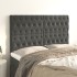 Cabeceros 4 unidades terciopelo gris oscuro 72x7x78/88