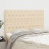 Cabeceros 4 unidades tela color crema 72x7x78/88