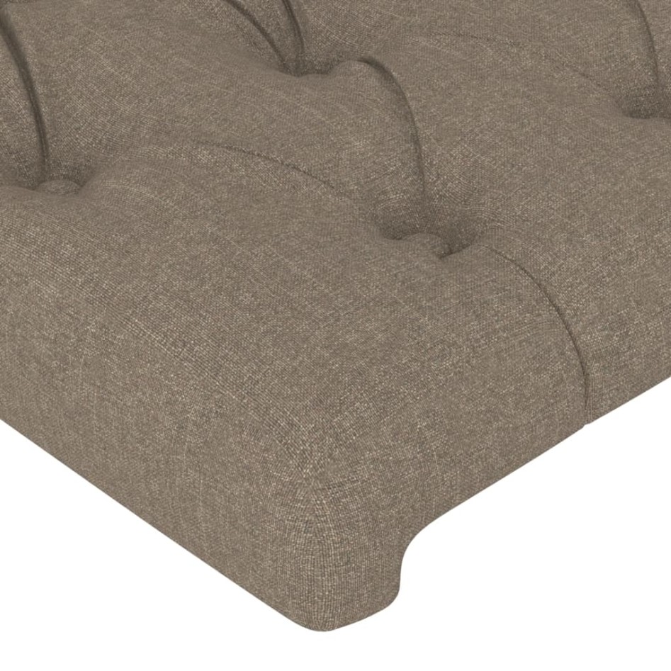 Cabeceros 4 unidades de tela gris taupe 90x7x78/88