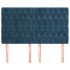 Cabeceros 4 unidades terciopelo azul oscuro 72x7x78/88