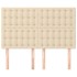 Cabeceros 4 unidades tela color crema 72x5x78/88