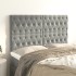 Cabeceros 4 unidades de terciopelo gris claro 80x7x78/88
