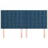 Cabeceros 4 unidades de terciopelo azul oscuro 90x5x78/88
