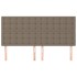 Cabeceros 4 unidades tela gris taupe 80x5x78/88