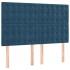 Cabeceros 4 unidades terciopelo azul oscuro 72x5x78/88