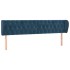Cabecero de terciopelo azul oscuro 183x23x78/88