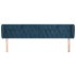 Cabecero de terciopelo azul oscuro 183x23x78/88