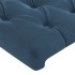 Cabecero de terciopelo azul oscuro 183x23x78/88