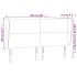 Cabecero con orejas de terciopelo rosa 203x23x118/128