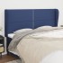 Cabecero con orejas de tela azul 183x23x118/128