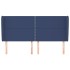Cabecero con orejas de tela azul 183x23x118/128