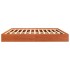 Estructura de cama madera maciza pino marrón cera 180x200