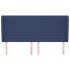 Cabecero con orejas de tela azul 203x23x118/128