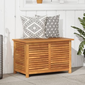 Caja de almacenaje de jardín madera maciza acacia 90x50x56