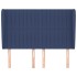 Cabecero con orejas de tela azul 147x23x118/128
