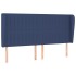Cabecero con orejas de tela azul 203x23x118/128