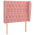Cabecero con orejas de terciopelo rosa 93x23x118/128