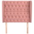Cabecero con orejas de terciopelo rosa 93x23x118/128
