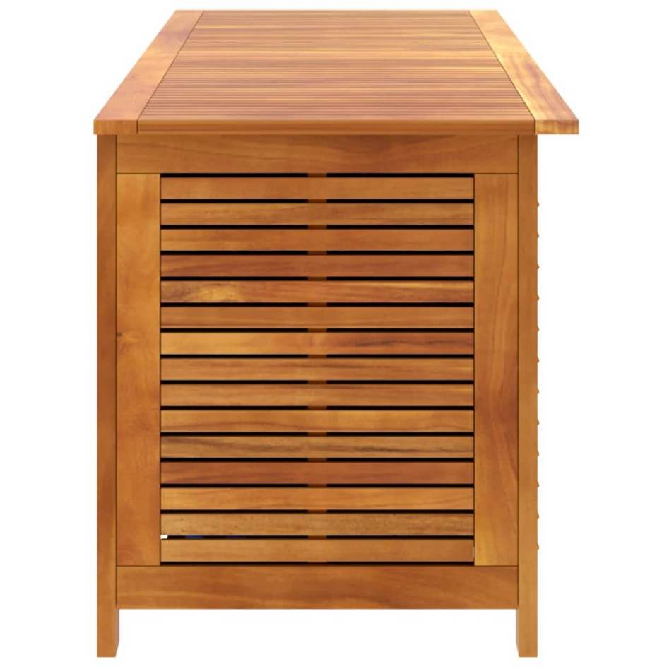 Caja de almacenaje de jardín madera maciza acacia 150x50x56