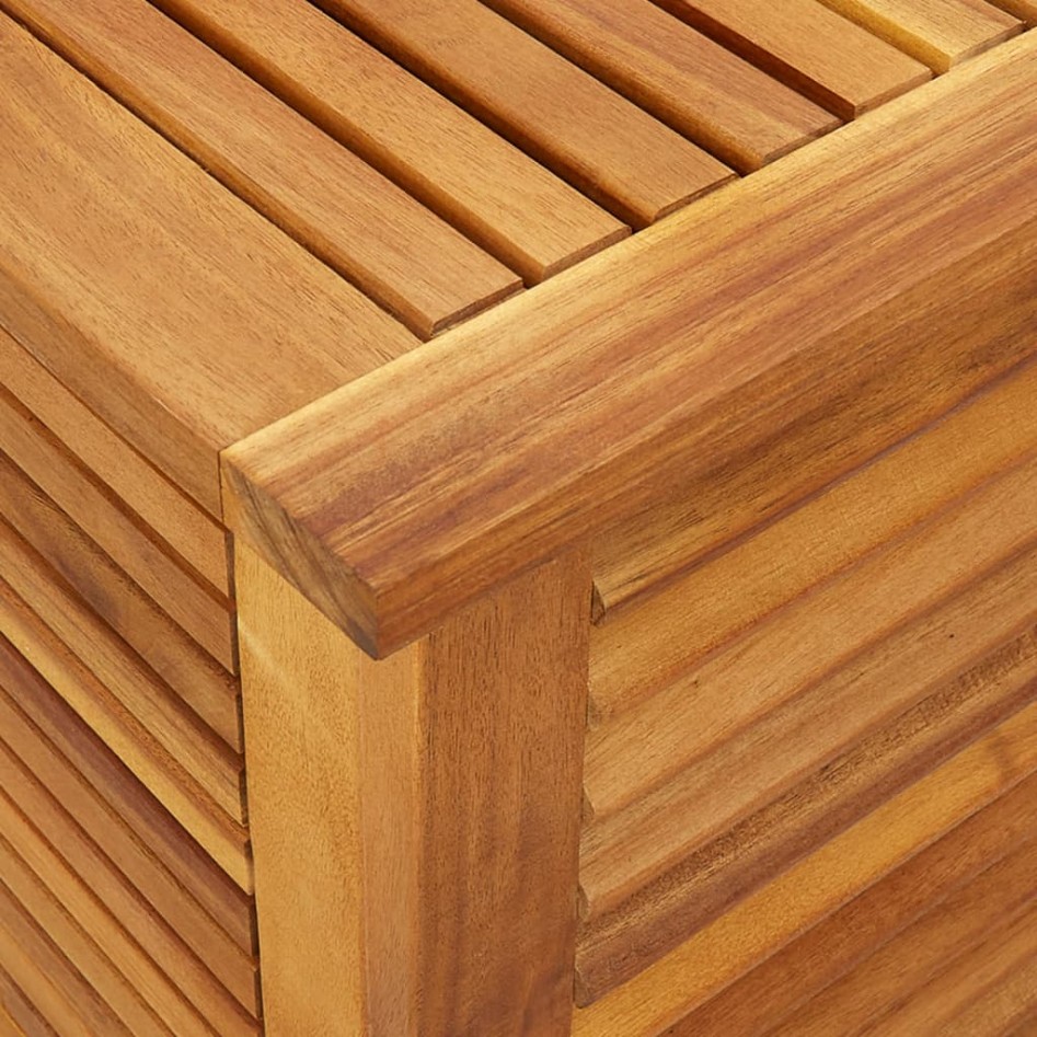 Caja de almacenaje de jardín madera maciza acacia 150x50x56