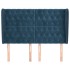Cabecero con orejas de terciopelo azul oscuro 163x23x118/128