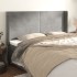 Cabecero con orejas de terciopelo gris claro 163x16x118/128