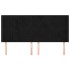 Cabecero con orejas de terciopelo negro 203x16x118/128