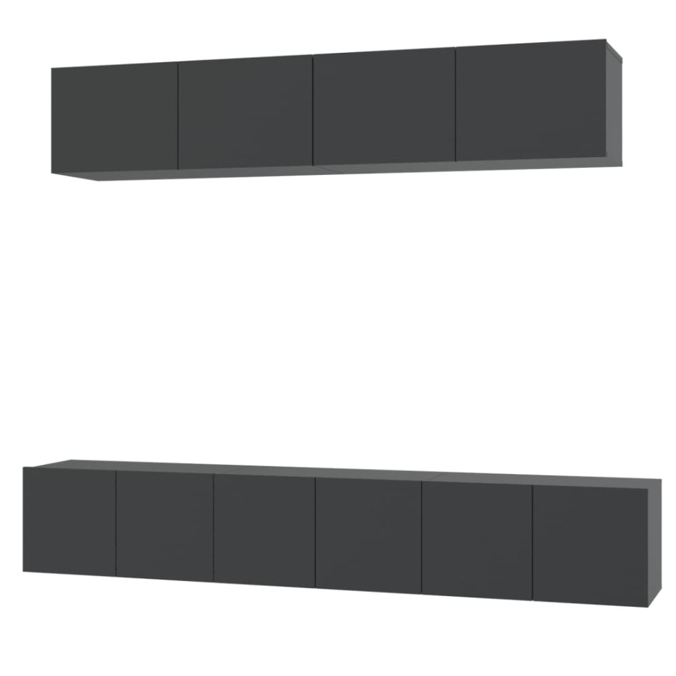 Set de muebles para TV 5 piezas madera contrachapada