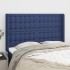 Cabecero con orejas de tela azul 147x16x118/128