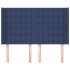 Cabecero con orejas de tela azul 147x16x118/128