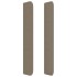 Cabecero con orejas de tela gris taupe 183x16x118/128