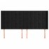 Cabecero con orejas de terciopelo negro 163x16x118/128