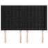 Cabecero con orejas de terciopelo negro 147x16x118/128