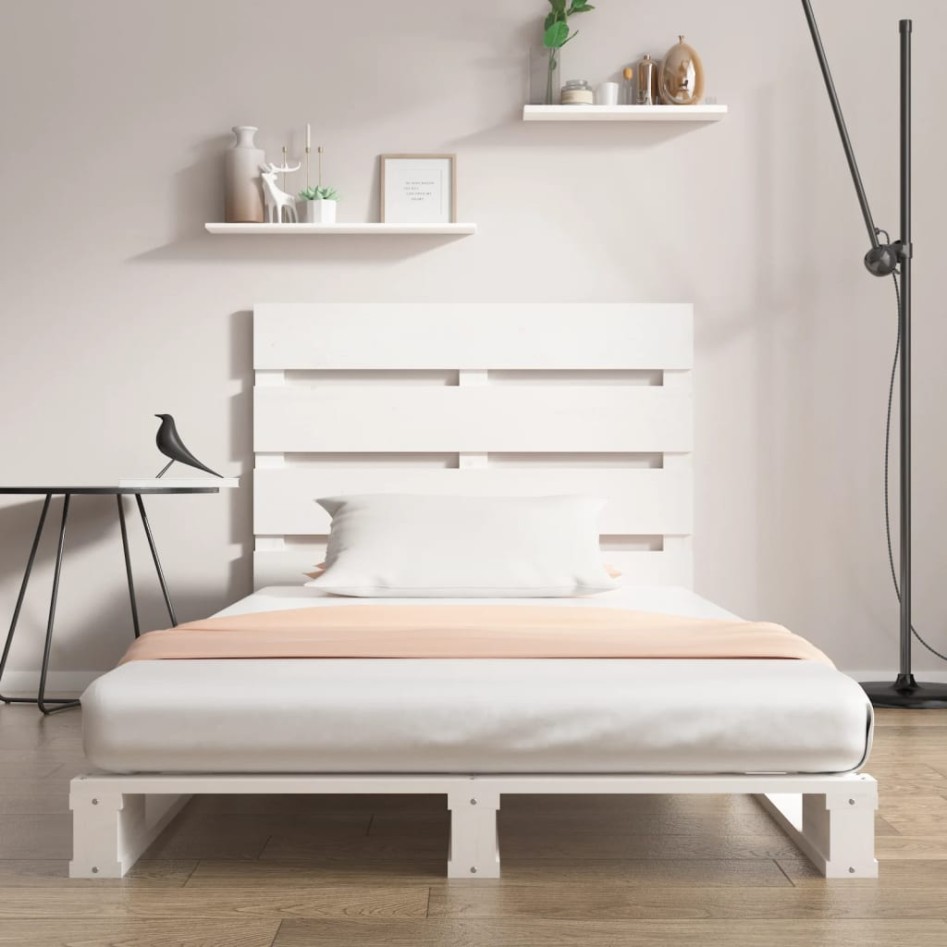 Estructura cama sin colchón madera maciza pino blanca