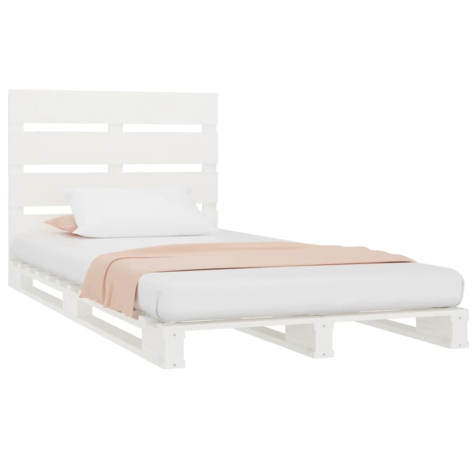 Estructura cama sin colchón madera maciza pino blanca